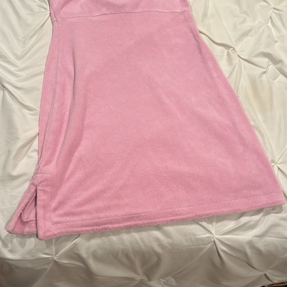 Pink Terry Cloth Beach Cover Up - Picture 4 of 5